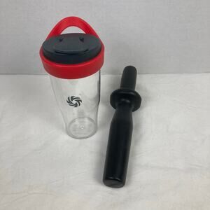 Vitamix Tumbler Cup 20 oz & 11'' Low Profile Short Plunger Tamper Stick Bundle